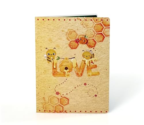 CUTPOPUP The Bees Love – 3D Anniversary Card, Wedding Anniversary Card, Birthday Card, Wedding Greeting Card, Gift Card, Original Gifts for Women (Bees Love) US8-LO146ES