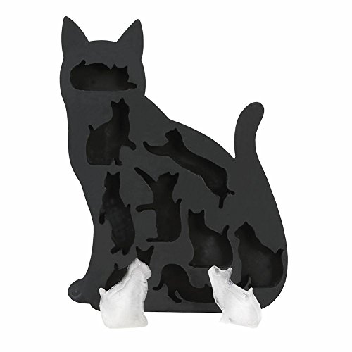 What On Earth Cat Ice Cube Tray - BPA-Free Silicone Kitty Shaped Mold for Candy Making or Gelatin Setting