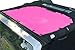 ALIEN SUNSHADE Jeep Wrangler JK or JKU (2007-2018) Front Sun Shade Mesh Top Cover (Pink) – 10 Year Warranty – Blocks UV, Wind, Noise