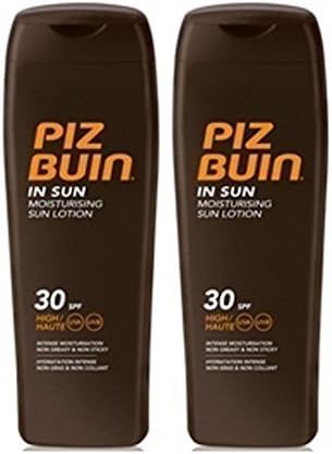 Piz Buin In Sun Lotion SPF30 Sunscreen 2 x 200ml Moisturising UVA UVB Protection