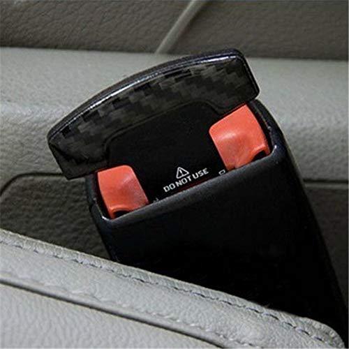 Universal Vehicle Mounted Carbon Fiber Car Safety Seat Belt Buckle Clip Car-Styling - Pack of 2 - Thumbnail 5