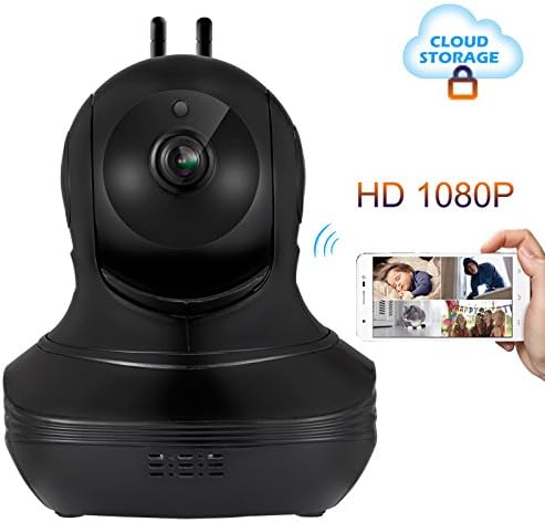 Mbangde Wireless Security Camera, Cloud Storage Live Steam Baby/Dog Monitor Night Vision 1080P HD Home Surveillance Cameras with Motion Sounds Detection Pan / Tilt / Zoom