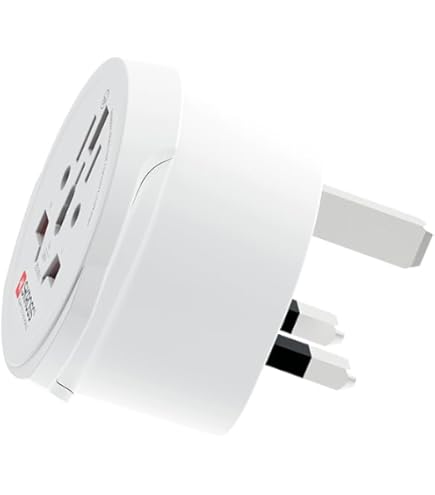 SKROSS World To Europe Travel Adapter (Schuko) With USB 1.0 Port – 100-250V, 2.4A, Shock Protection