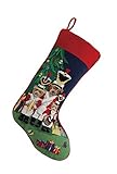 Peking Handicraft 31PK274MC Christmas Bears Needlepoint Stocking, 11x18
