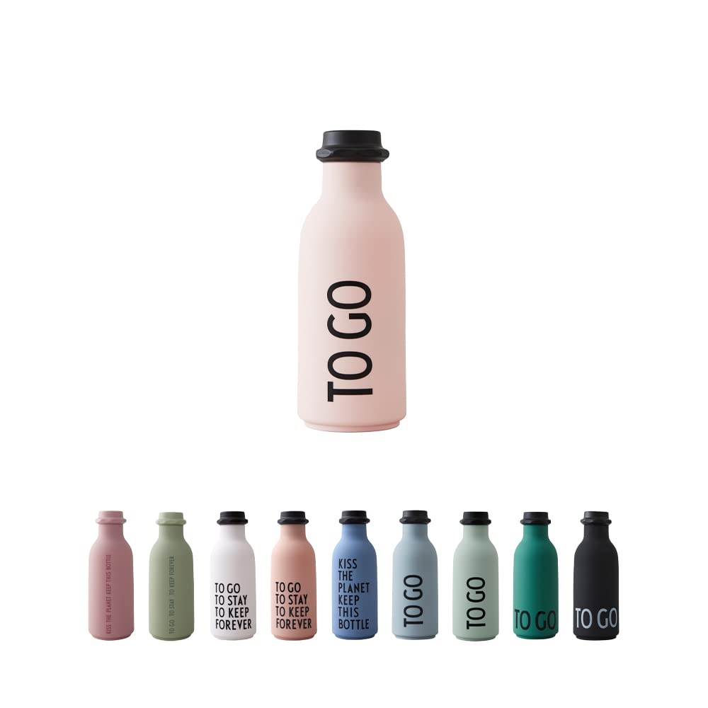 Design Letters To Go Water Bottle 500 ml | Tritan Water Bottle BPA/BPS Free | Drinking Bottles with Matt Soft Surface | Sports Water Bottle | Leakproof Water Flask | Bottle for Office, Sports, School