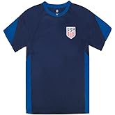 Icon Sports Official Licensed US Soccer USMNT Youth Kids Game Day Shirts Athletic Active Training Game Tee Top