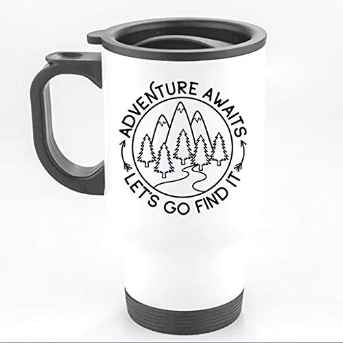 Adventure Awaits Travel Mug Amazon.co.uk Handmade