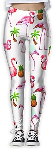Pineapple Flamingo And Coconut Tree Women's Prolific Health Fitness Power Flex Yoga Pants Leggings