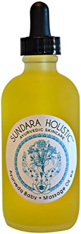 Sundara Holistic Beauty Ayurveda Baby Massage Oil, 4 Fluid Ounce