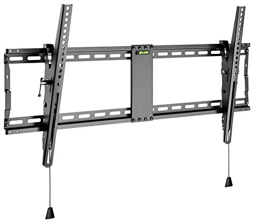 goobay TV-Wandhalterung 43–100 Zoll, neigbar bis 12°, VESA 800x400, bis 70 kg, Click-System – Pro TILT XL – 49930
