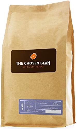 The Chosen Bean Premium Single Origin Fresh Coffee, Brazil Azenda Serrinh Medium Roast Micro Roasted Whole Coffee Beans…
