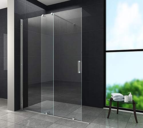 8 Mm Schiebetur Duschwand Traverso 140 X 200 Cm Amazon De Baumarkt
