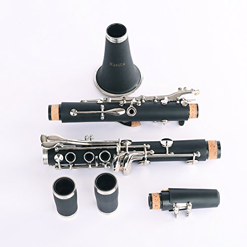 Apelila Professional Bb Clarinet Classic Music Orchestra Beginner Reed Woodwind w/Case - Thumbnail 6