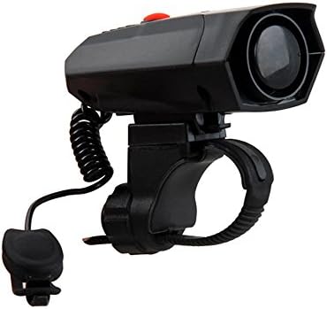 Kairuide Cycling Bike Bicycle Handlebar Electronic Ring Bell Horn Strong Ultra-Loud Air Alarm Bell 120db Sound Black