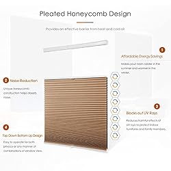 Changshade Blackout Cellular Shades Cordless, Top