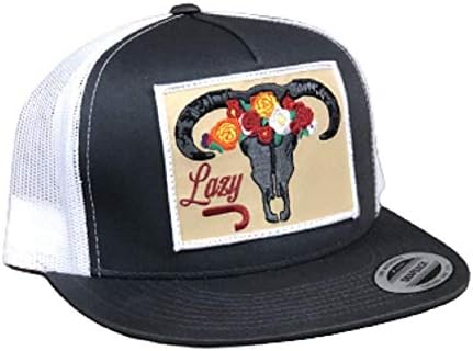 Cowboy Cartel Trucker Mesh Snapback Flat Bill Hat Cap Black  display picture 3