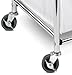 Honey-Can-Do SRT-01235 Heavy-Duty Triple Laundry Sorter, Chrome/White 70 lbs