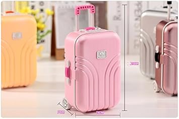 Caja de música con espejo en forma de maleta: Amazon.es: Juguetes y juegos