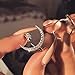 Yuren Opening Ring Crescent Shape Rhinestone Finger Band Half Moon Sun Star Artificial Diamond Inlay Engagement Ring (Silver)