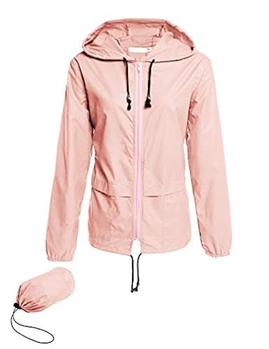 Avoogue Plus Size Raincoat Women Lightweight Waterproof Rain