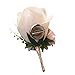 WeddingBobDIY Boutonniere Buttonholes Groom Groomsman Best Man Rose Wedding Flowers Accessories Prom Suit Decoration Champagne