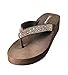 Women's Mid Height Wedge Platform Flip Flops Thong Sandals/Slippers