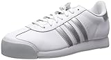 adidas Originals Men's Samoa Fashion Sneaker, White/Metallic Silver/Light Grey, 8 M US