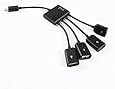 Micro Usb HUB Adaptor with Power Powered, Kirin(TM) Charging Charger OTG Host Cable Cord Adapter Connector for Android Smart Phone Tablet Samsung Galaxy S3 S4 S5 Note 2 3 4 Edge HTC One M7 M8 Desire 820 826 eyes Sony Xperia Z1 Z2 Z3 Compact Google Nexus 4 5 6 Lg G2 G3 Moto X G