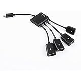 Micro Usb HUB Adaptor with Power Powered, Kirin(TM) Charging Charger OTG Host Cable Cord Adapter Connector for Android Smart Phone Tablet Samsung Galaxy S3 S4 S5 Note 2 3 4 Edge HTC One M7 M8 Desire 820 826 eyes Sony Xperia Z1 Z2 Z3 Compact Google Nexus 4 5 6 Lg G2 G3 Moto X G