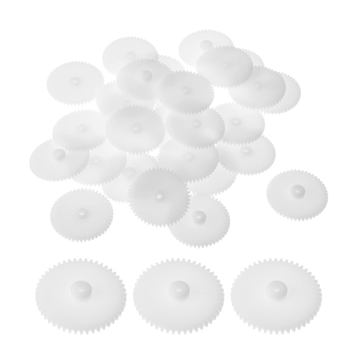 Othmro Plastic Gears, 48 Teeth Motor Gears Model 482A, 25mm Outer Diameter 4.4mm Thickness Plastic Gears for Car Robot Motor