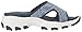 Skechers Cali Women's D'Lites-Cool Footings Wedge Sandal, Blue, 7 M US