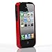 TCD for Apple iPhone 5 5S [RED ON BLACK] Hybrid Rugged Protective Defender Series Combo Case Cover Multiple Layers Shock Ultimate Protection [FREE SCREEN PROTECTOR STYLUS PEN]
