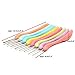 Jeteven 8pcs 8 colors Colorful Plastic Handle Aluminum Crochet Hook Knitting Needles