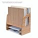 MobileVision Bamboo Paper Tray Office Organizer for Files, Documents, Letter Sorter, Envelopes and Magazine Holder (File & Paper Organizer)
