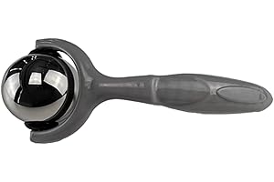 Vinyl Quote Me Roller Massage Ball - Ergonomic Handle Cold Warm Compression Temperature Keeper Stainless Steel Muscle Pain Relief Body Neck Shoulder Back Leg Calf Therapy Ice Heat Hot-Roller Stick