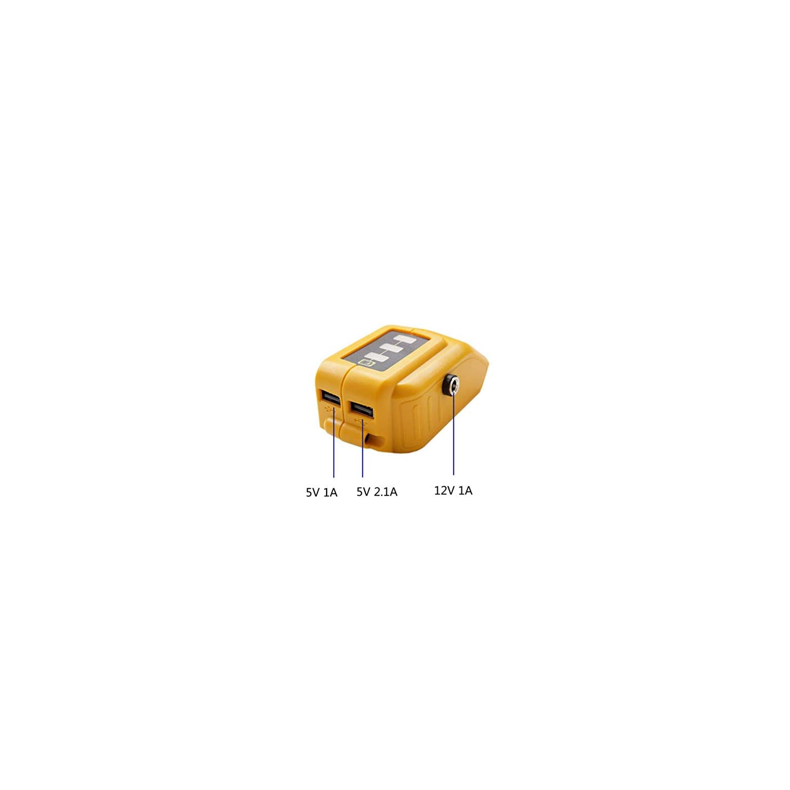 2 Pack USB Power Source Adapter For Dewalt DCB091 Liion Battery USB