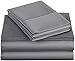 Amazon Basics 400 Thread Count Sheet Set, Twin, Dark Grey