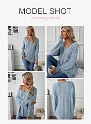 EVALESS Women's Fall Oversized Off The Shoulder