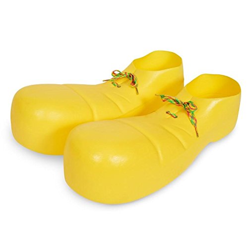 Rubie's Costume Co Unisex Adult Plastic Clown Adult Shoes (15") Red Small