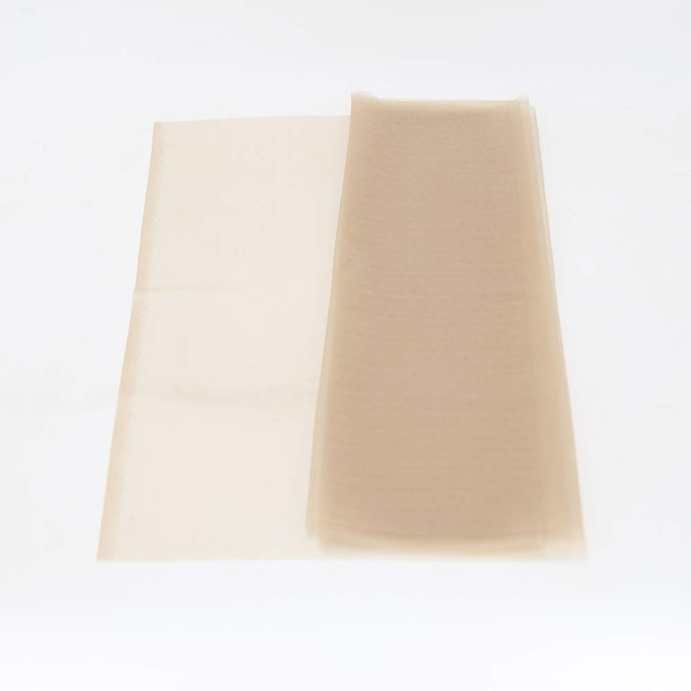 Towarm Transparent 1/2 Yard Lace Net Material for Wigs Making & Repair Wig Caps Closures and Frontals Foundation Wig Accessories 43inchx18inch (1/2Yard, Transparent)