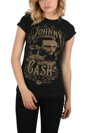 Amazon.com: Johnny Cash - Walk The Line Womens T-Shirt in