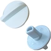 RecDec 2 Pack Temp Control Knob Replacement Refrigerator Temperature Controller Dial Switch Turning Button Grip Cap for LG Haier Hisense Chest Freezer Mini Fridge Thermostat Adjustment