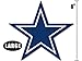 American Vinyl Large 8 Inch Blue Star Dallas Cowboys Colors Sticker (Logo Big dak Fan ROMO)