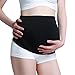 Gratlin Women's Maternity Soft Seamless Pressure-Reduction Support Belly Band Black Medium
