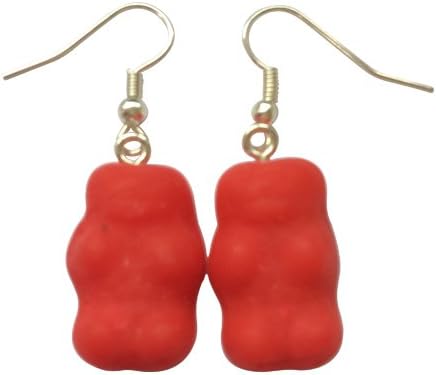 Red Gummy Bear Sweet Shop Earrings