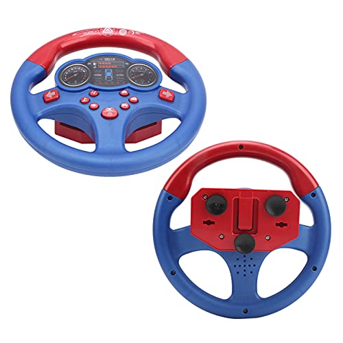 Janzoom Fake Steering Wheel, Sound and Light Effect Exercise Motor