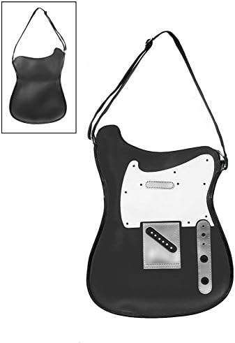 Functional Guitar Shaped Shoulder Bag (Black (TS))