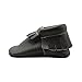 YIHAKIDS Baby Tassels Shoes Soft Leather Sole Infant Toddler Shoes Baby Moccasins Crib Shoes Grey(Size 3,Newborns/4.1in)