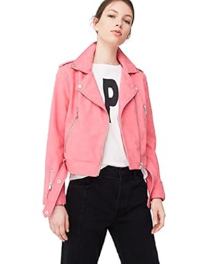 Mango Women's Zipped Biker Jacket
