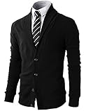 H2H Mens Casual Slim Fit Shawl Collar Basic Designed Cardigans